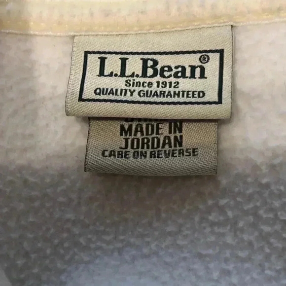 LL bean zippered fleece with open side pockets - Picture 8 of 10
